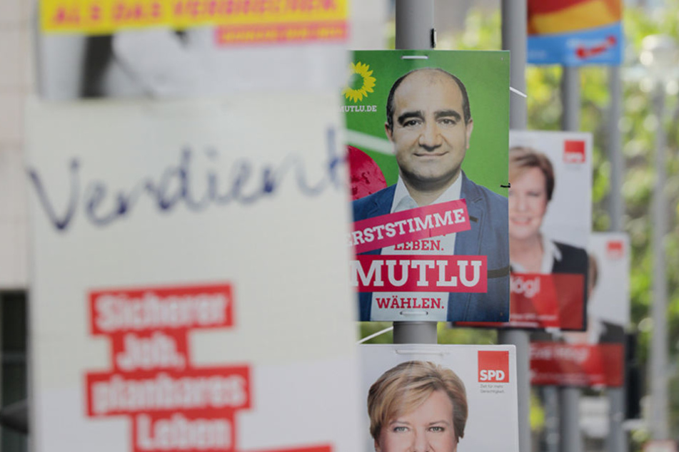 Noch immer säumen Wahlplakate die Straßen Berlins.