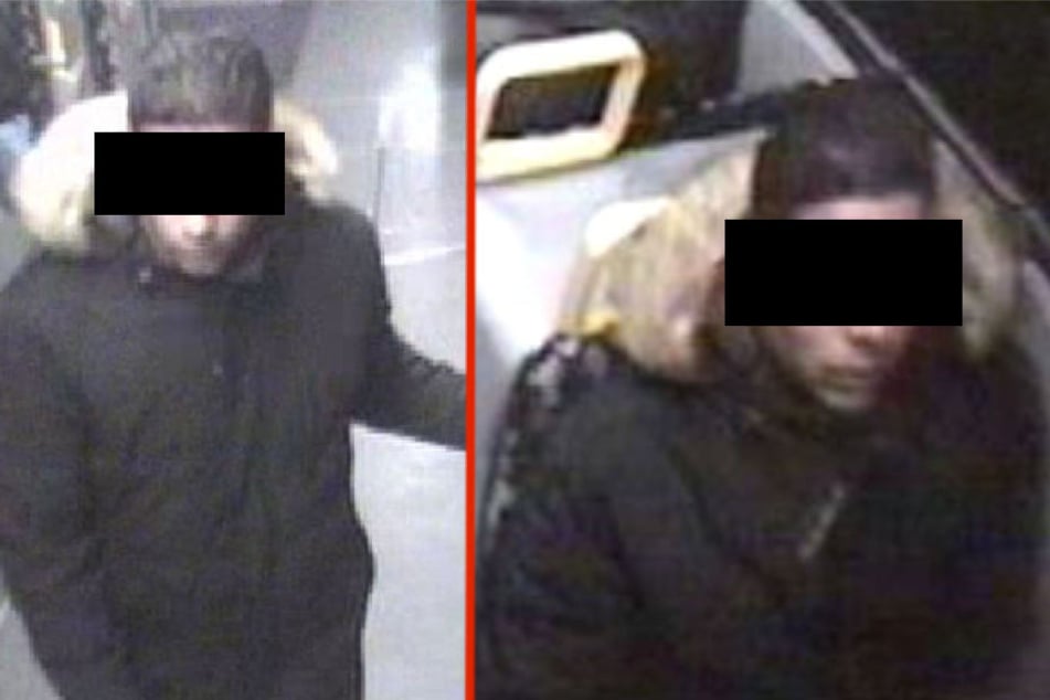 Bilder des Gesuchten aus der Überwachungskamera der Tramlinie M8.