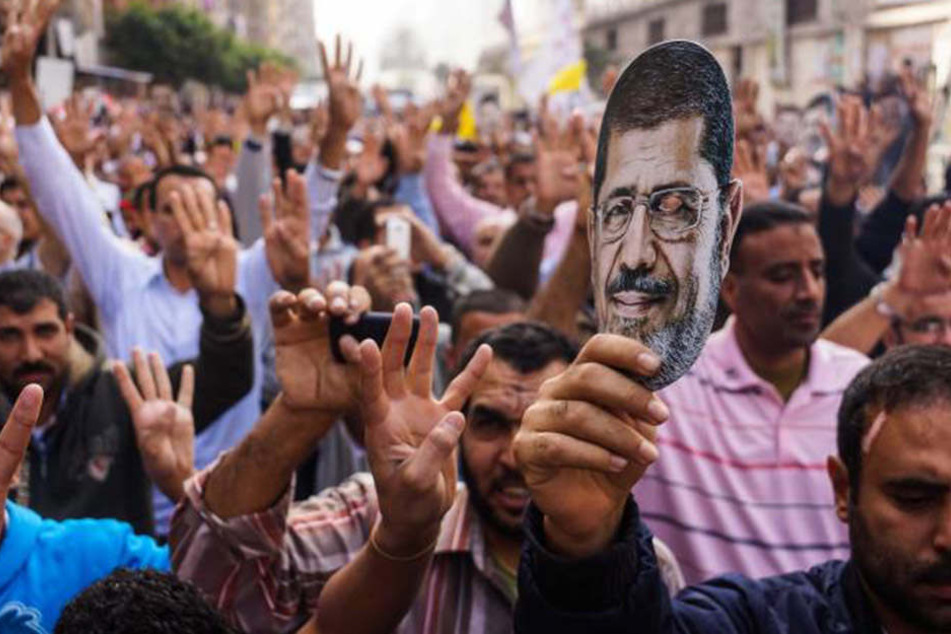 Anhänger des islamischen Präsidenten Mohammed Mursi 2013 in Kairo.