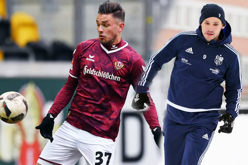 Pascal Testroet von Dynamo (li.) und Anton Fink vom CFC treffen am Mittwoch in Dresden aufeinander.