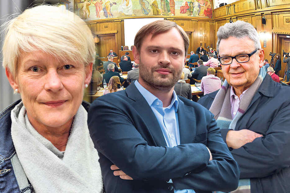Petra Zais (59, Grüne), Alexander Dierks (29, CDU) und Roland Katzer (66, AfD).