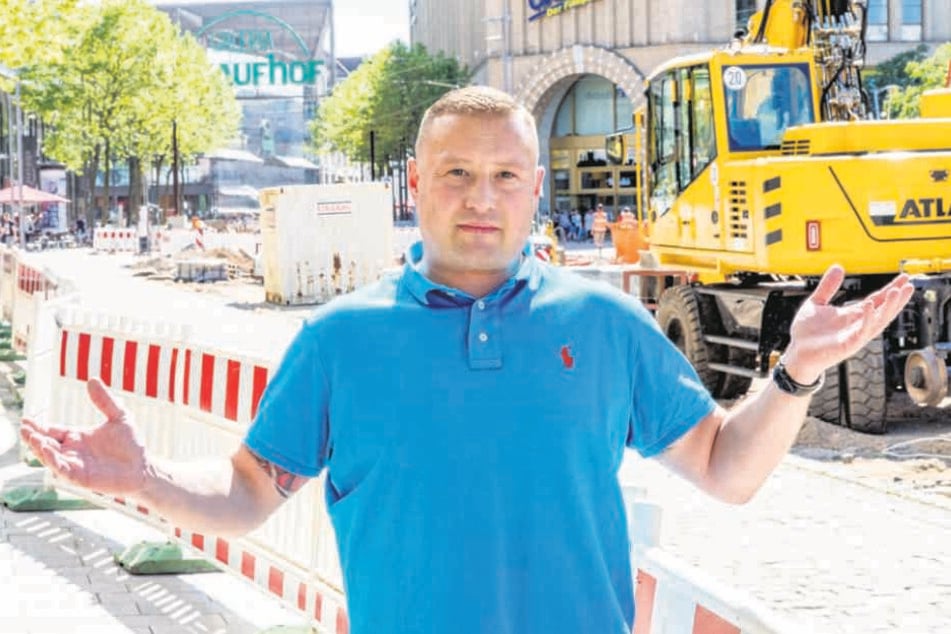 Händler Daniel Bartzschke (39) wünscht sich mehr Kommunikation von Stadt und
VMS.