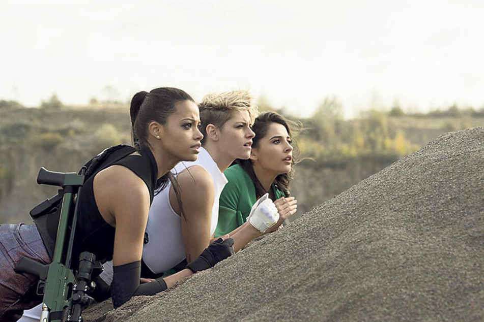 Kristen Stewart (29, "Twilight"), Ella Balinska (23) und Naomi Scott (26) als "3 Engel für Charlie".