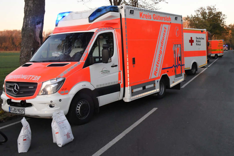 Gleich mehrere Rettungswagen wurden zur Unfallstelle gerufen.