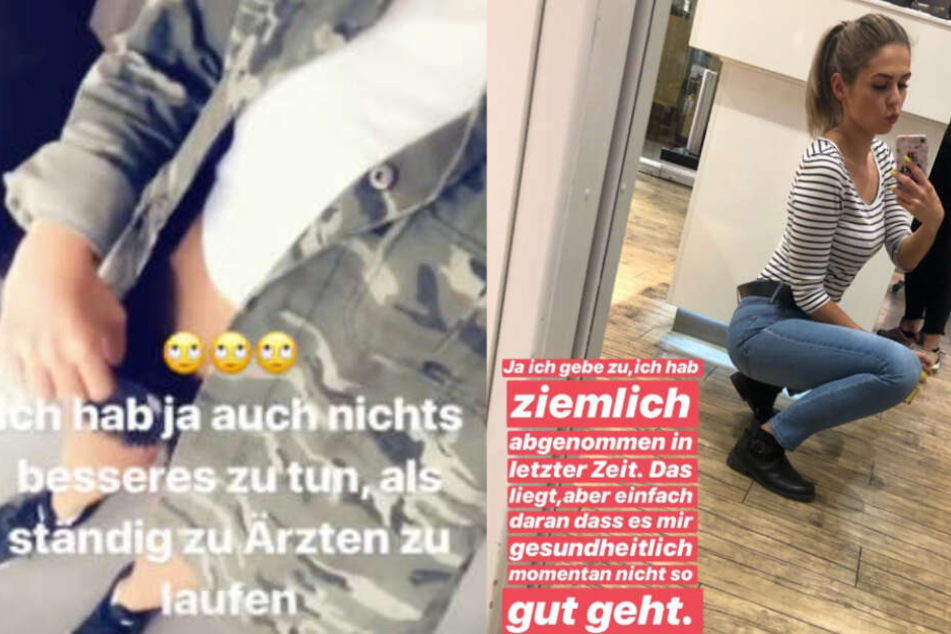 Schon vor einem Jahr (links) machten sich Fans Sorgen, jetzt geht es der 24-Jährigen wieder schlechter.