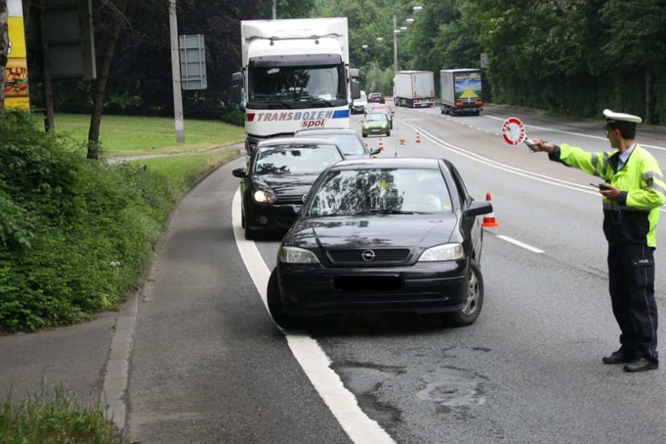 Zahlreiche Autos kontrollierte die Polizei am Mittwoch.