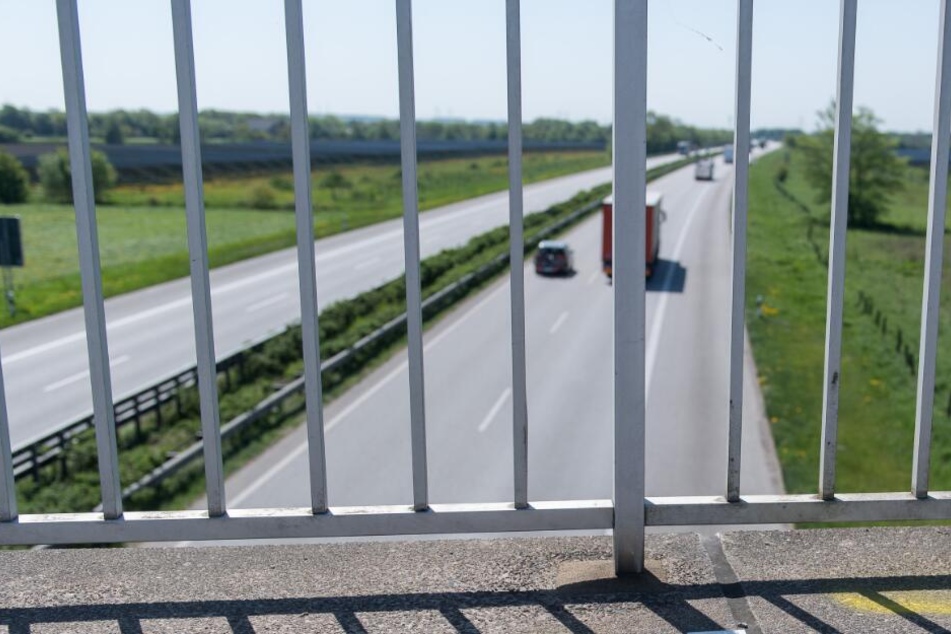 Von einer Brücke aus warf der junge Mann den Ast auf die Autobahn. (Symbolbild)