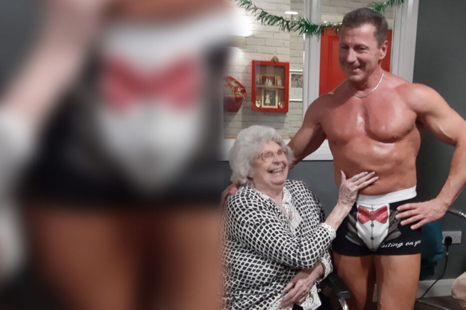 Noch einmal einen attraktiven Mann mit Muskelpaketen sehen - davon hatte die 89-Jährige geträumt.