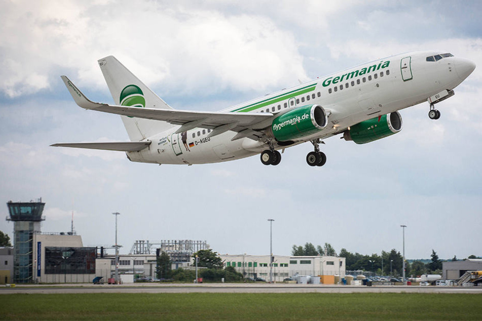 Ein Germania-Flieger aus Dresden musste nach etwa einer Stunde umdrehen, weil es einen Notfall an Bord gab.