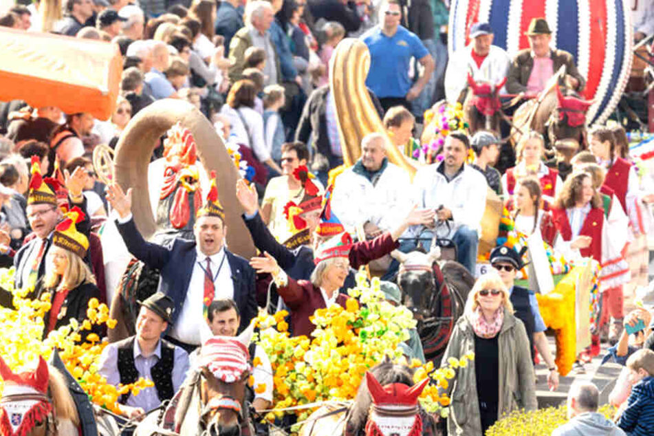 Das Fest stand unter dem Motto: "Doamals em ahlen Isenach".