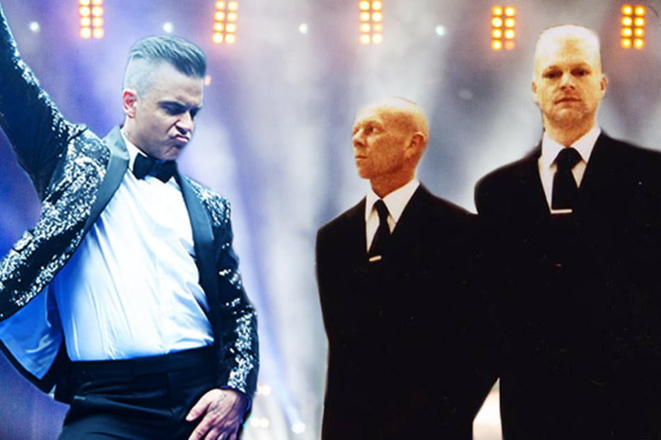 Mister Robbie Williams wird in Dresden vom britische Popduo Erasure unterstützt.