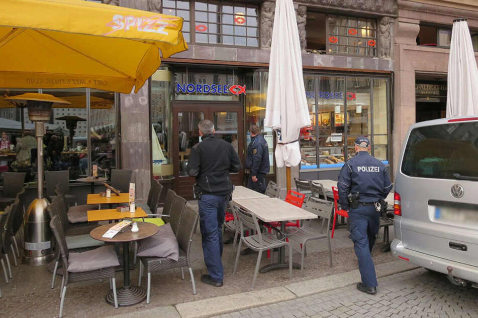 Am Freitagmorgen gab es einen Säure-Alarm am Leipziger Marktplatz.