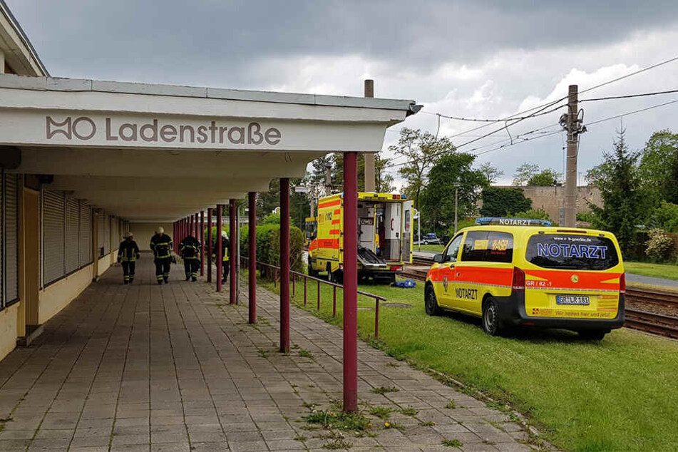 Der Unfall ereignete sich an der Haltestelle Ladenstraße.