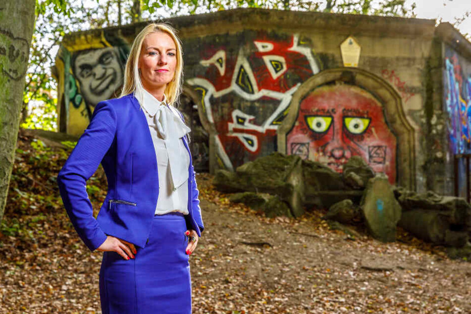 Kämpft darum, dass der Wolfshügelturm wieder Aussichtsturm wird: SPD-Stadträtin Kristin Sturm (33).