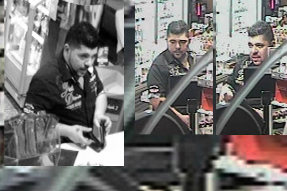 Mit diesen Bildern aus einer Überwachungskamera sucht die Polizei Köln den Täter.