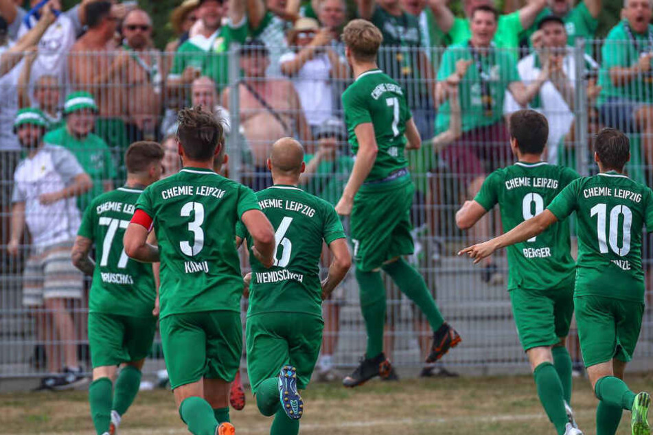 Nach dem 2:1-Erfolg in Zorbau gewann Chemie Leipzig am Sonntag auch gegen Einheit Rudolstadt mit diesem Ergebnis. (Archivbild)