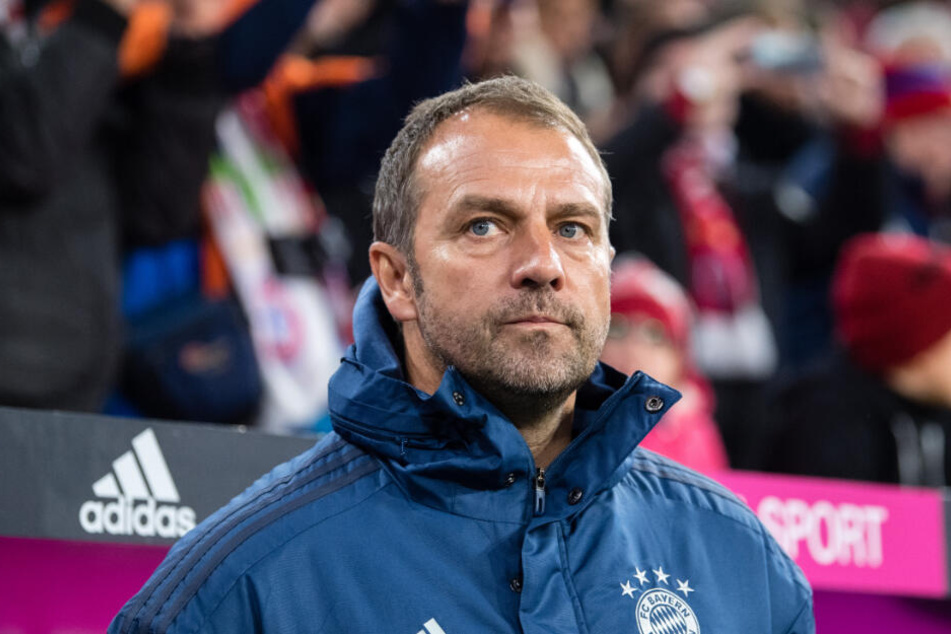 Hansi Flick hat Spaß an der Arbeit als Cheftrainer.