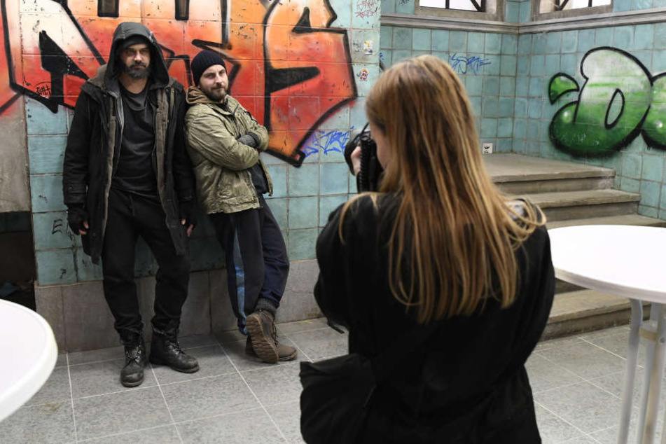 Raphaël Vogt (42) in seiner neuen Rolle als Obdachloser in der Sat.1-Show "Alles oder Nichts".