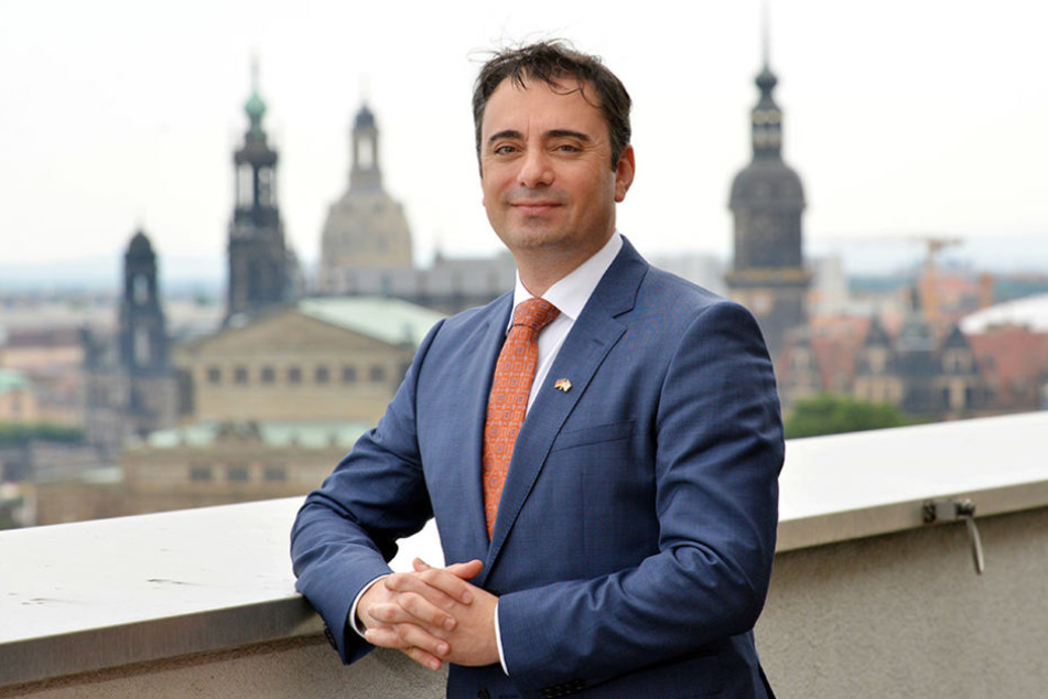 Sein Amtssitz ist in Leipzig, doch auch in Dresden fühlt sich Eydelnant sichtlich wohl.