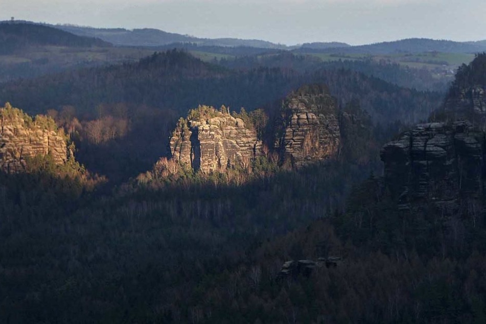 Der Kanstein im Klettergebiet Großer Zschand.