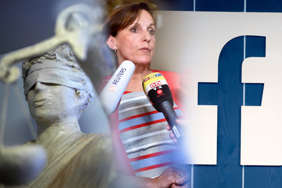 Gerichtssprecherin Annette Gabriel informiert im Berliner Kammergericht über das Urteil im juristischen Streit um das virtuelle Erbe bei Facebook eines verstorbenen minderjährigen Mädchens.