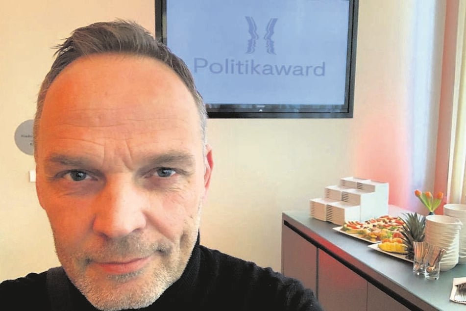Stolzer Bürgermeister: Dirk Neubauer (46, SPD) ließ beim Politik-Award 2018 prominente Vertreter hinter sich.