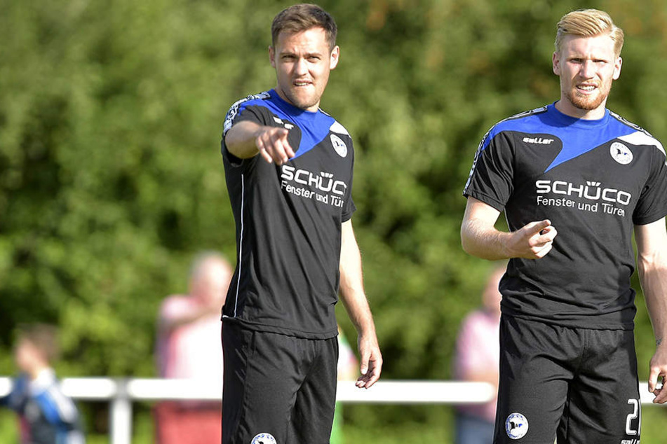 Steffen Lang und Andreas Vogelsammer wollen gegen Greuther Fürth die nächsten Punkte einsammeln.