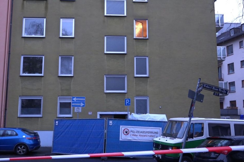 Die Polizei sperrte den Fundort ab.