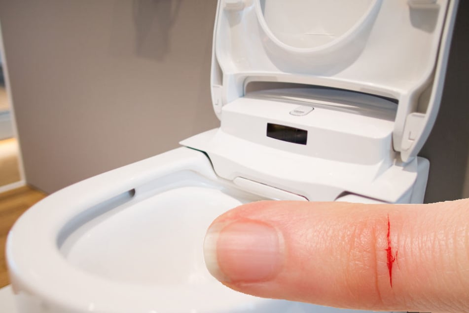 Zunächst wollte der Mann der Ärztin in den Finger beißen, anschließend holte er Wasser aus der Toilette und schüttete es auf die Beamten. (Symbolbild)