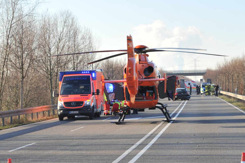Ein Rettungshubschrauber musste angefordert werden.
