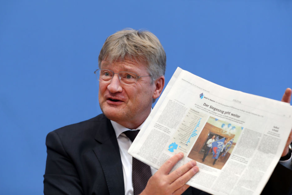 AfD-Chef Jörg Meuthen sieht in dem Ergebnis bei der Bayernwahl einen Sieg.
