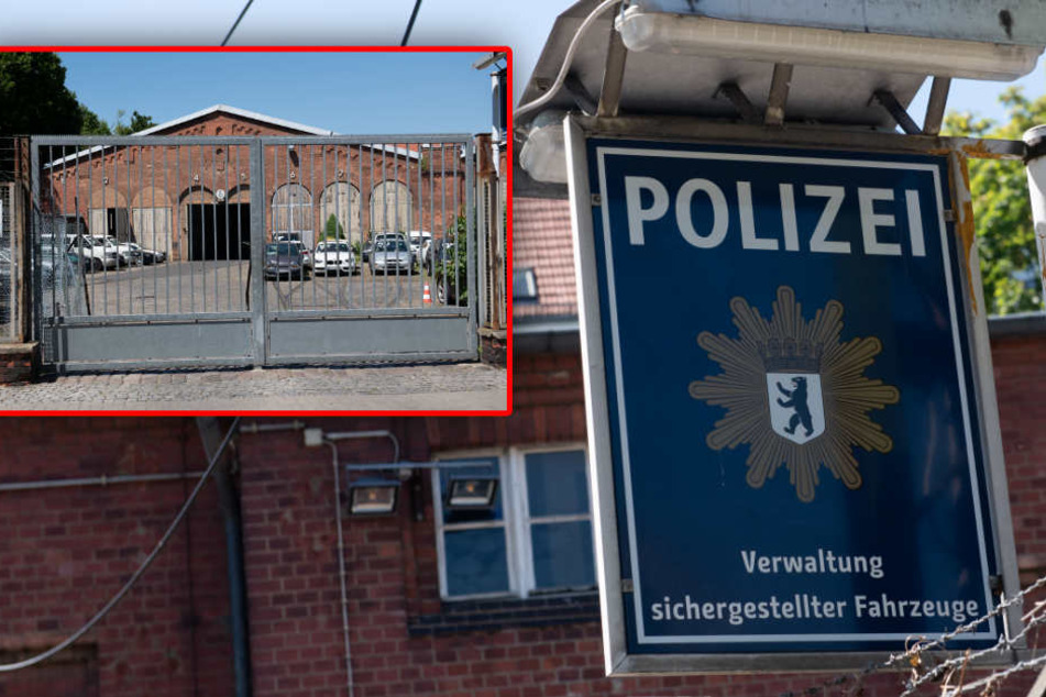 Fahrzeuge stehen auf dem Gelände zur «Verwaltung sichergestellter Fahrzeuge» an der Belziger Straße in Schöneberg.