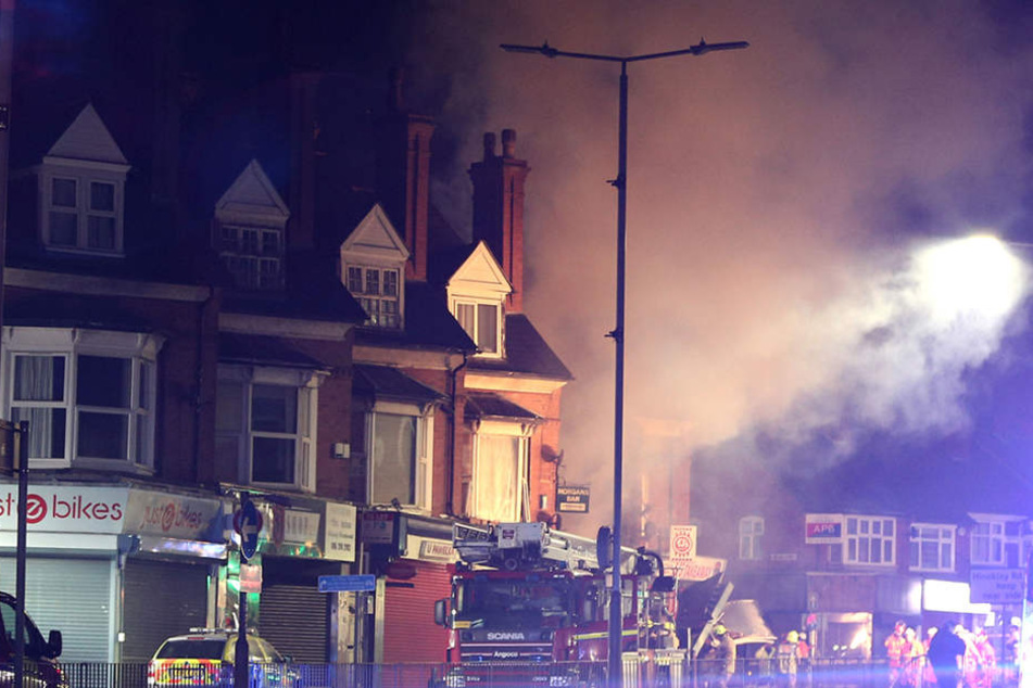 Im englischen Leicester ist ein ganzen Wohnhaus eingebrochen.