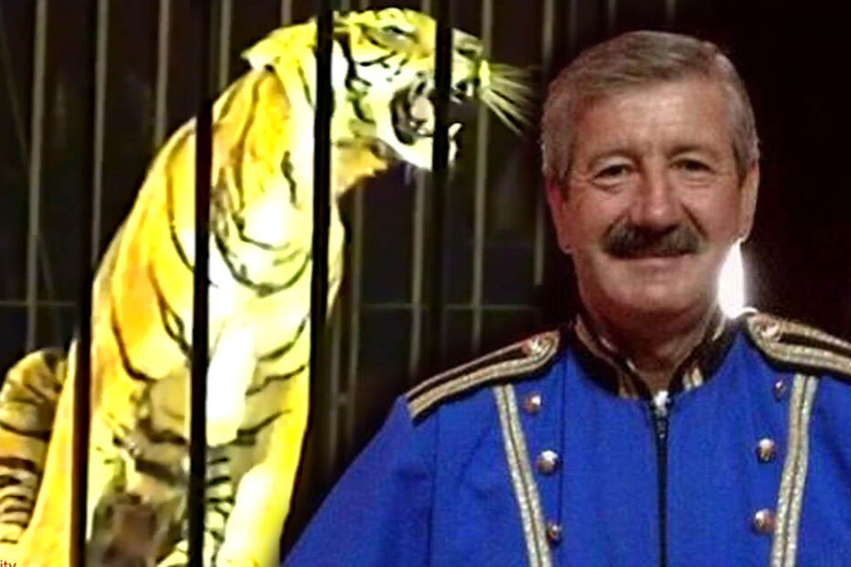 Ettore Weber starb nach einem Tiger-Angriff. (Bildmontage)