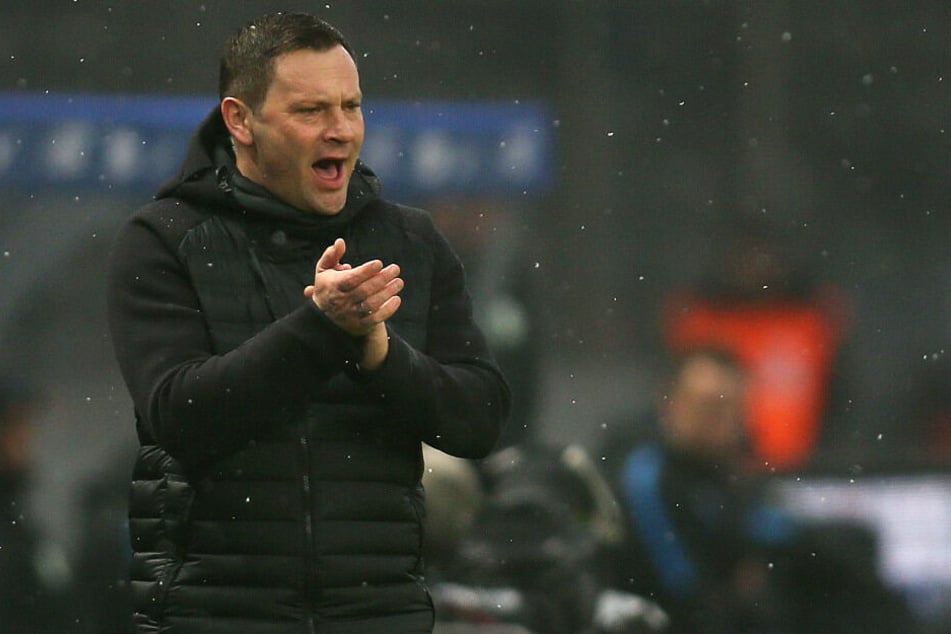 Pal Dardai gestikuliert am Spielfeldrand.