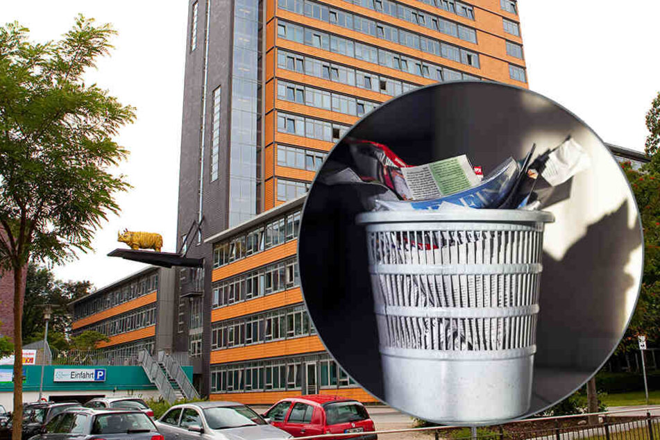 Es bleibt bei DER Papierkorb in Flensburg.
