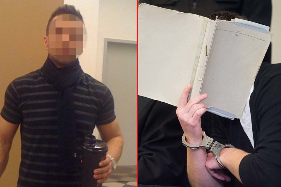 Die Leiche von Farhad S. (links) wurde in einem Waldstück bei Burg entdeckt. Sebastian F. (rechts) sitzt in Dessau-Roßlau wegen Mordes in einem anderen Fall auf der Anklagebank.