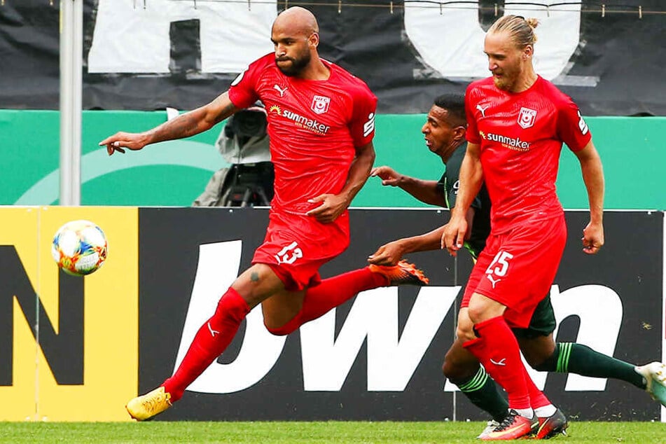 Ein Sturmbulle mit viel Qualität: Terrence Boyd (l.) hat beim HFC voll eingeschlagen.