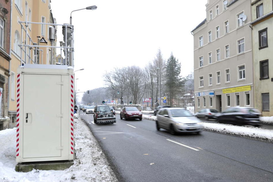Dem Feinstaub auf der Spur: Luftmessstationen, wie die auf der Leipziger Straße, messen die Partikelverschmutzung.