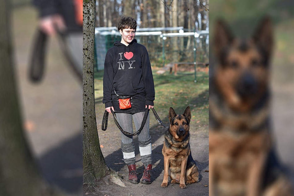 Tierpflegerin Charlotte Apley (18) mit Bobby: Wer will den Schäferhund künftig an der Leine führen?