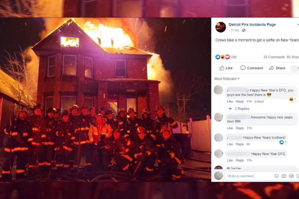 Das Foto der Feuerwehrmänner blieb nicht ohne Folgen: Sie erwarten Disziplinarmaßnahmen - und werden auch bedroht.