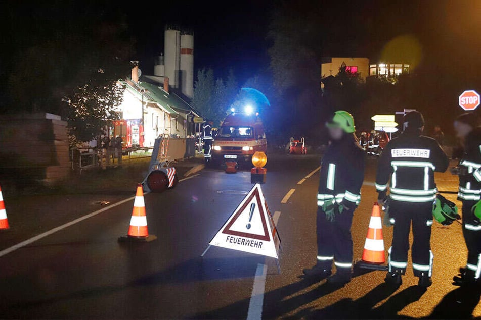 Die Talstraße musste voll gesperrt werden.