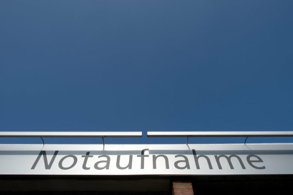 Notaufnahme an einem Krankenhaus in Düsseldorf.