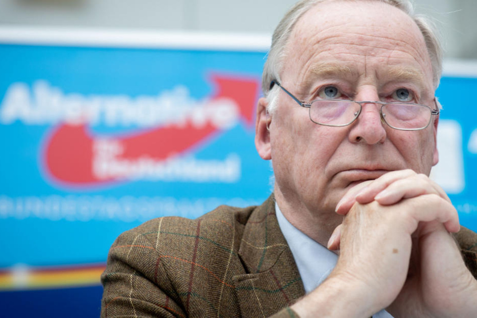 Alexander Gauland, Fraktionsvorsitzender der AfD, nimmt an einer Pressekonferenz teil.