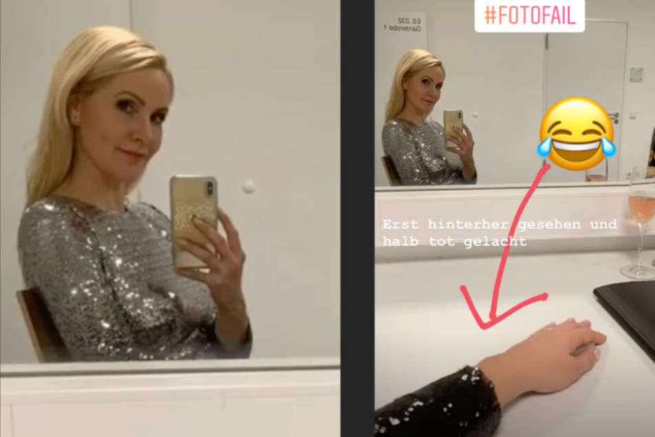 Zumindest kann Judith Rakers selbst über ihren Foto-Fail lachen.