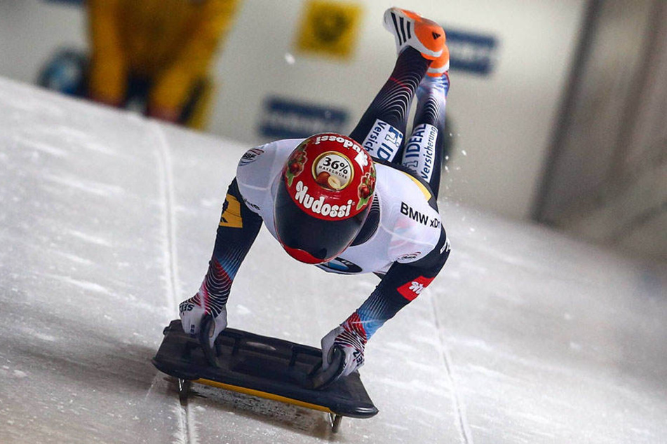 Der 25-Jährige Axel Jungk holte sich Skeleton-Silber.
