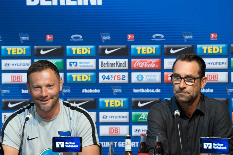 Trainer Pal Dardai und Manager Michael Preetz fordern von ihrer Mannschaft eine deutliche Leistungssteigerung.