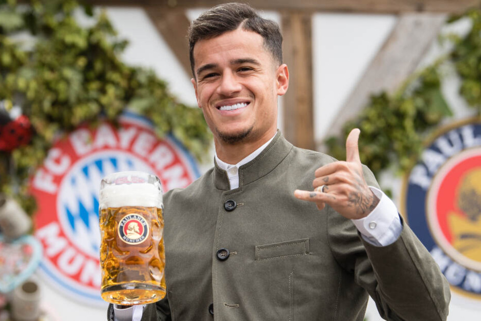 Philippe Coutinho fühlt sich in München augenscheinlich äußerst wohl.