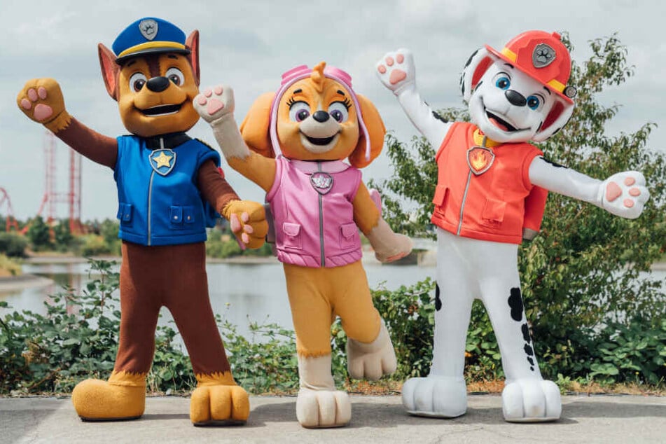 Die Stars der beliebten Kinder-Serie "Paw Patrol" sind nun Teil der Show im Nickeodeon-Areal.