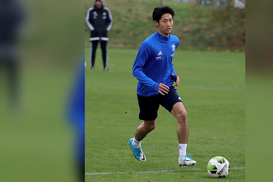 Mittelfeldspieler Naoyuki Yamazaki mischt seit Dienstagvormittag bei den Himmelblauen mit.